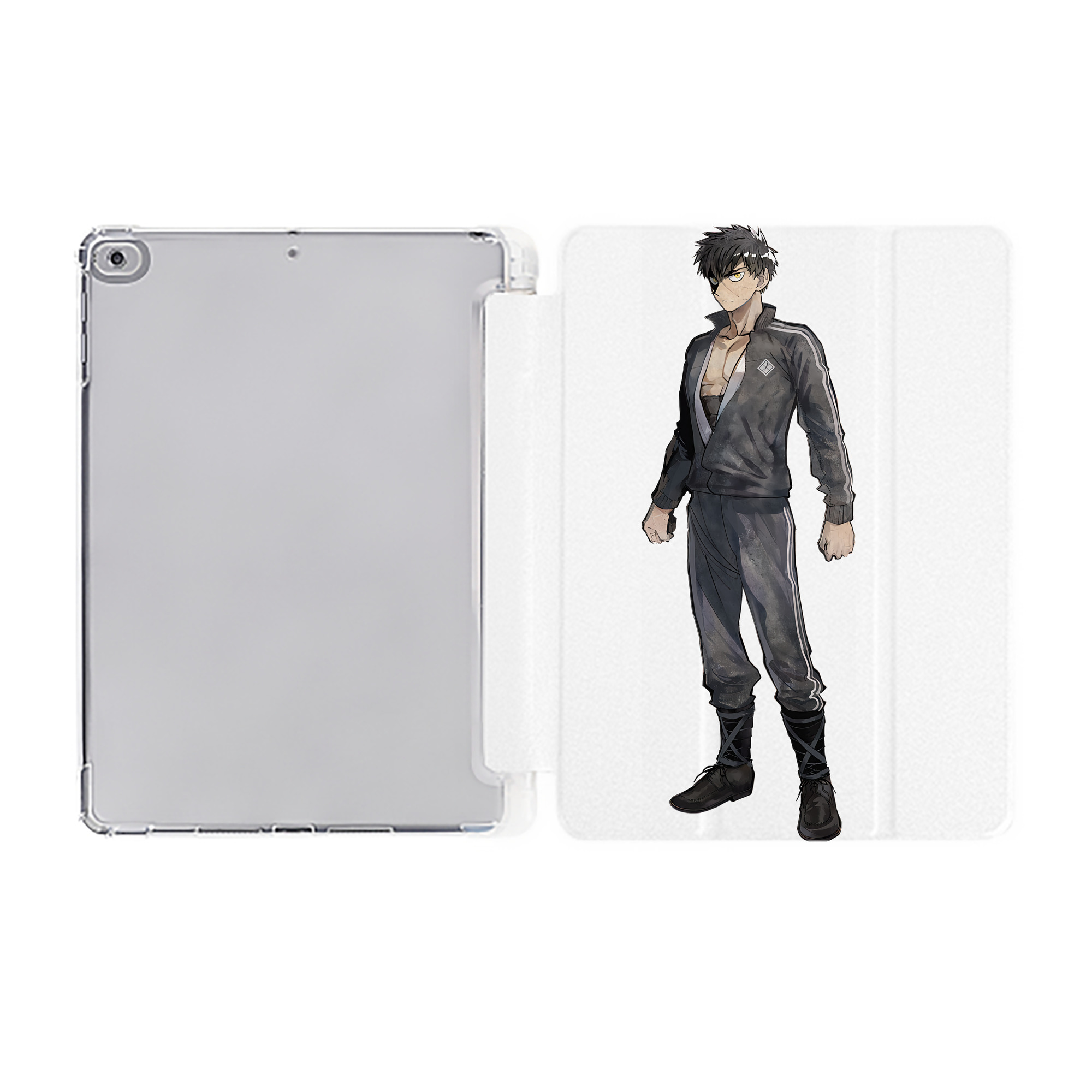 （画像用） 刀剣乱舞 Touken Ranbu IPad ケース ペン収納付き 三つ折りスタンド PUレザー×シリコン 対応機種9.5/10.5/10.9インチ